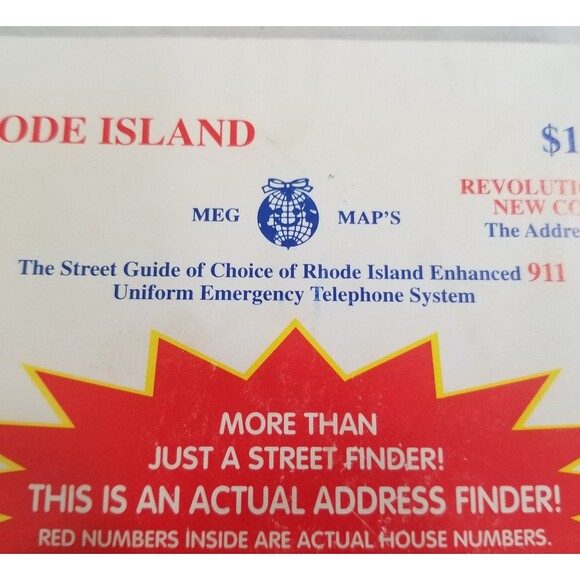 Rhode Island street and address finder guide book softcover bound map book - Picture 4 of 9